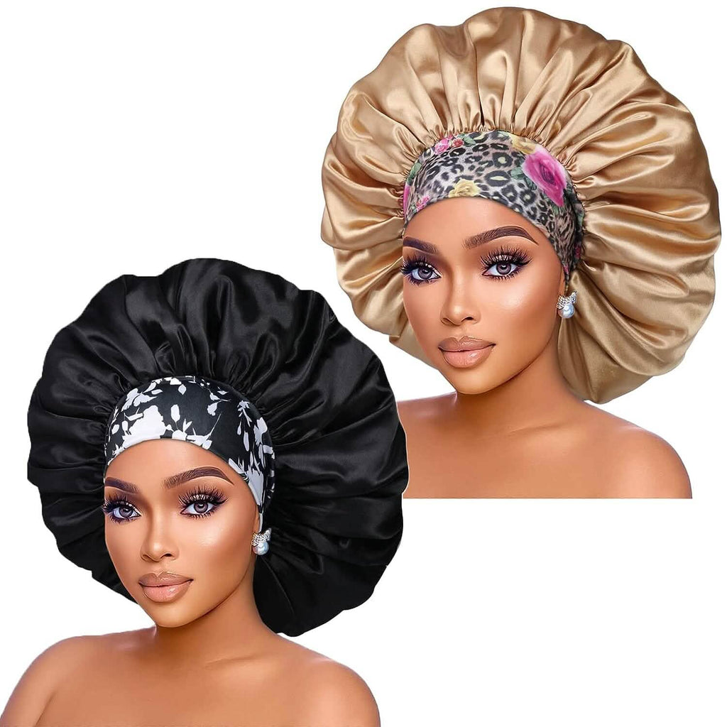 CocoLuxe Aura Silk Satin Bonnets Set