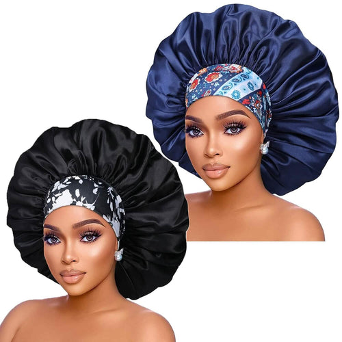 CocoLuxe Aura Silk Satin Bonnets Set
