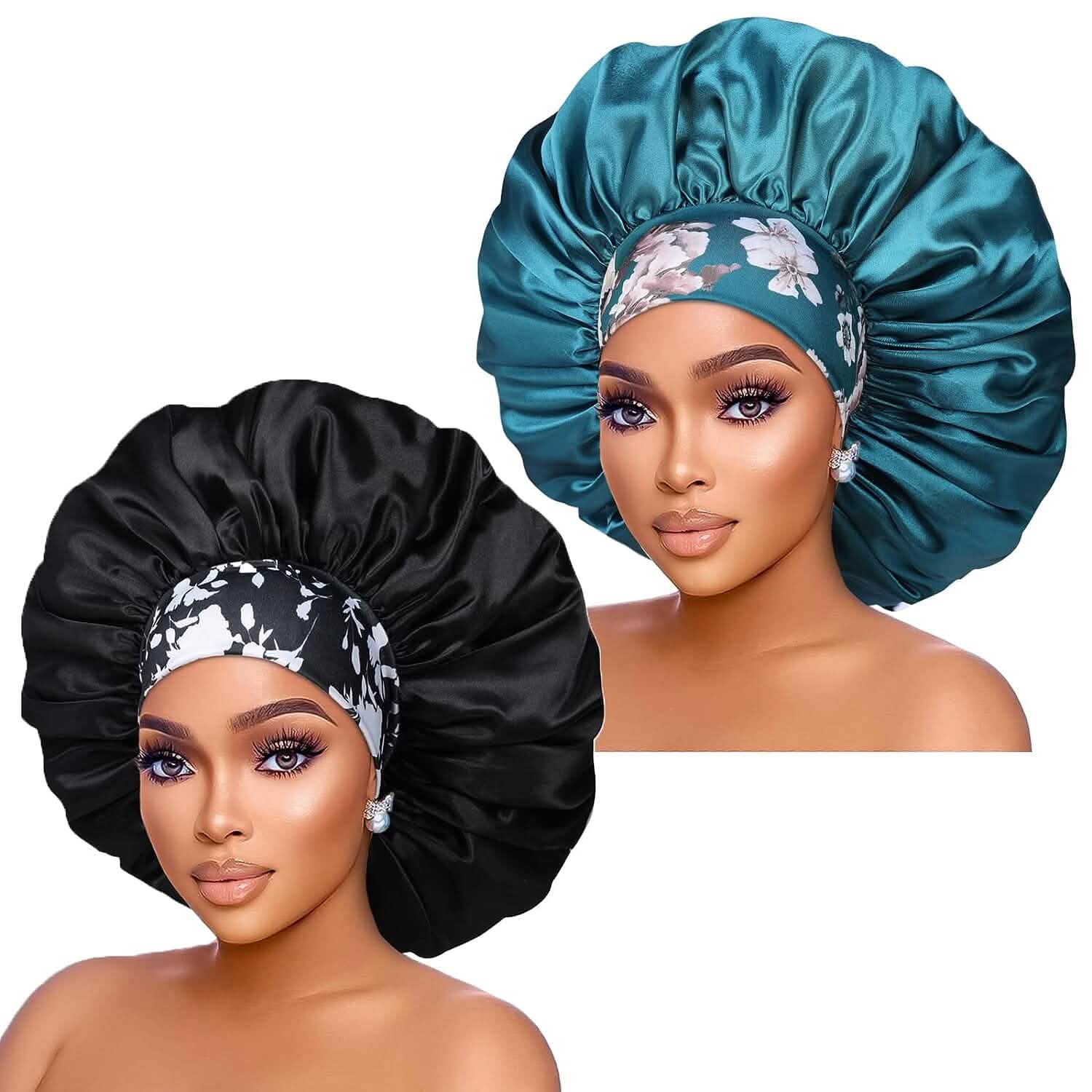 CocoLuxe Aura Silk Satin Bonnets Set